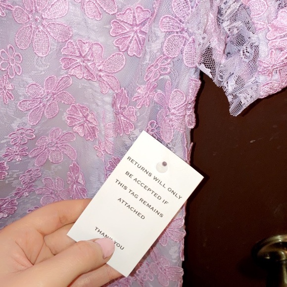 FOR LOVE&LEMONS Amalie dress lavender - Picture 4 of 6